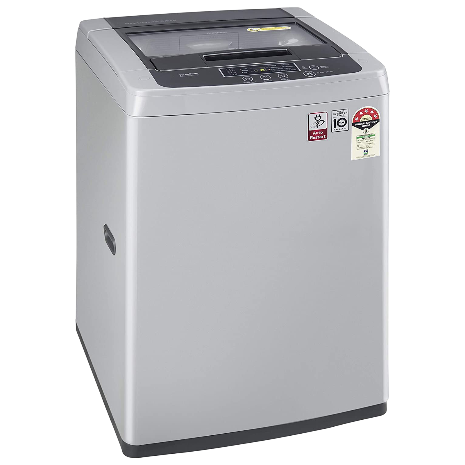 Buy Lg 6 Kg 5 Star Inverter Fully Automatic Top Load Washing Machine T65sksf4zasfqeil Turbo 8563